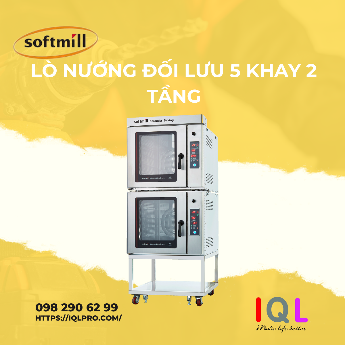 Lò nướng đối lưu 5 khay 2 tầng DHC5-II/2