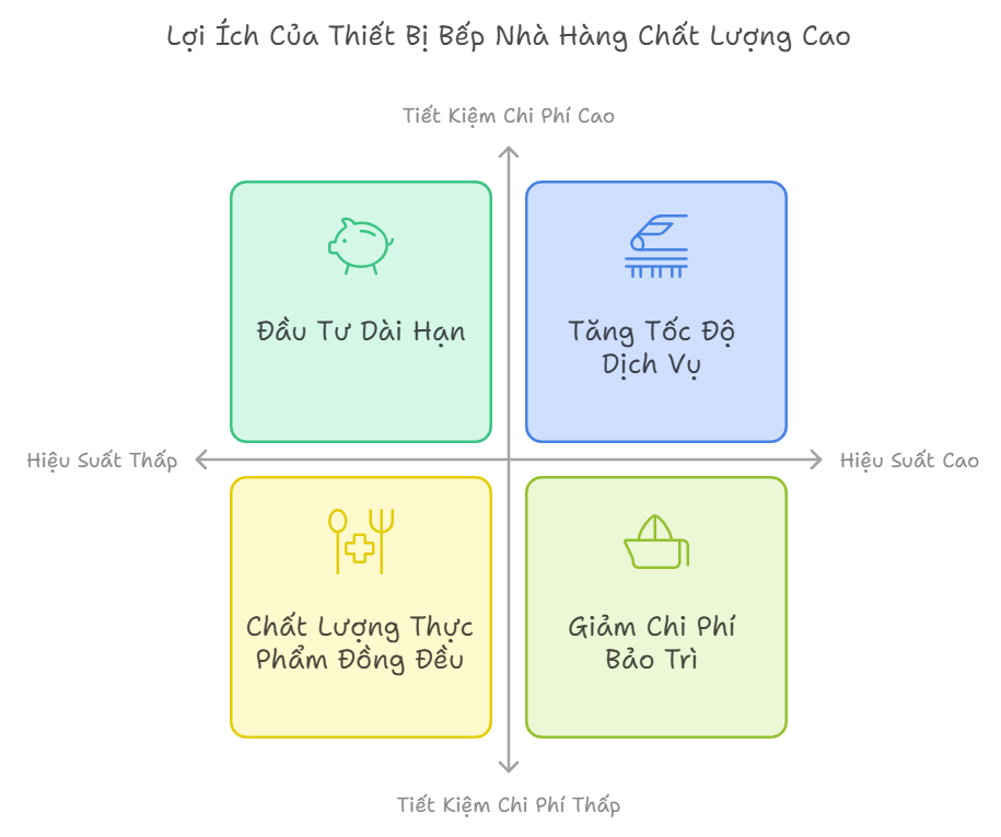 Lợi Ích Của Thiết Bị Bếp Nhà Hàng Chất Lượng Cao