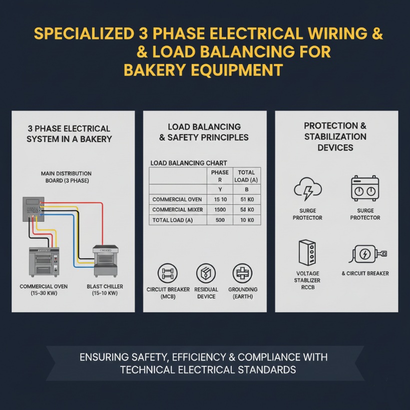 Thiết kế điện cho bếp bánh