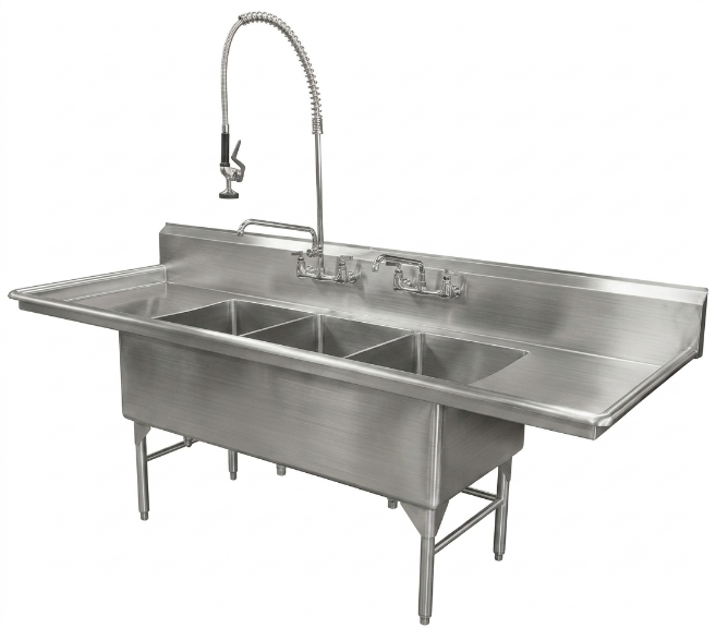 Chậu rửa inox 3 hộc IQL