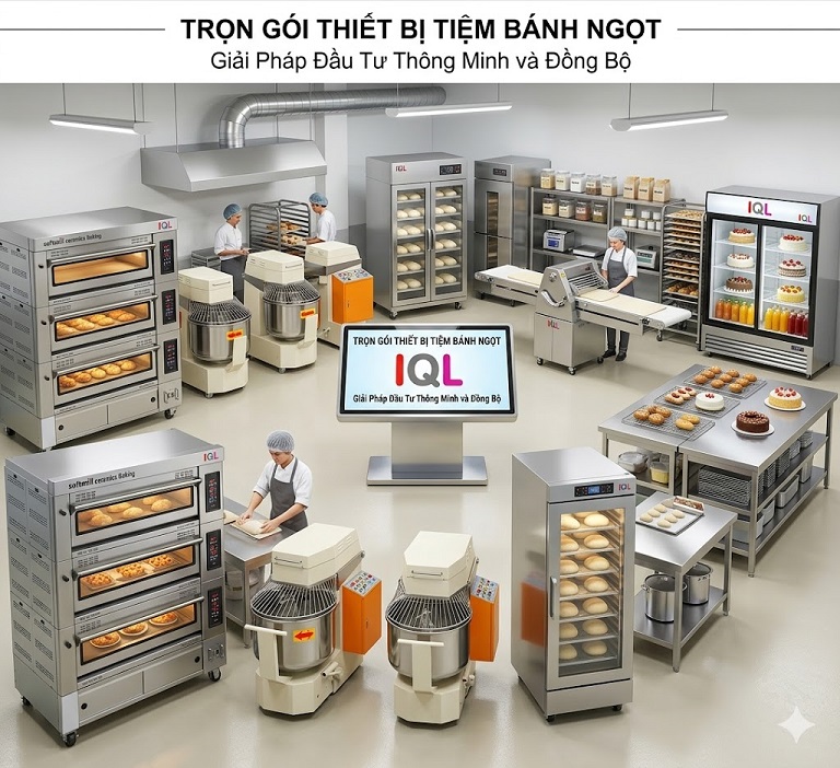 trọn gói thiết bị làm bánh IQL