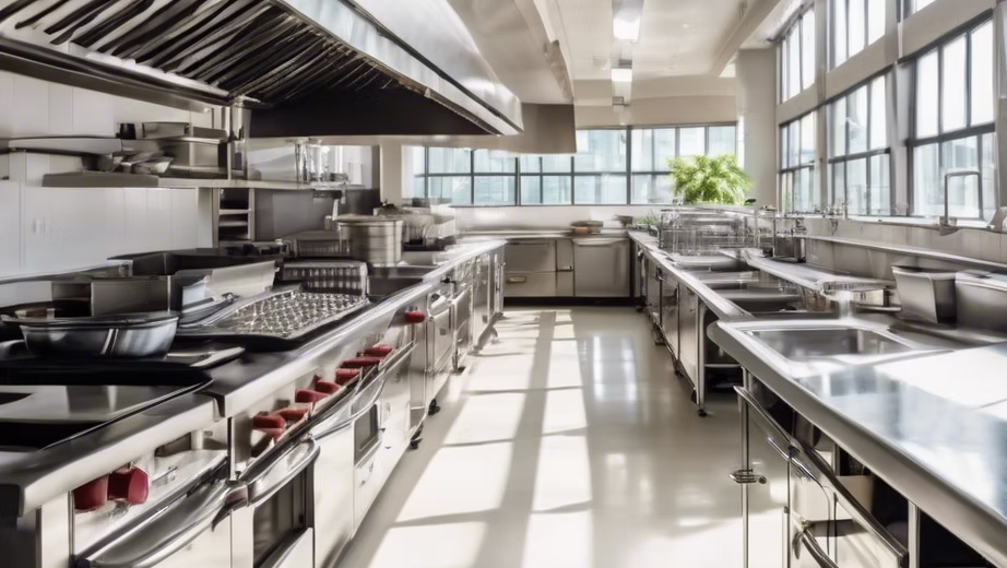 ánh sáng cho bếp nhà hàng