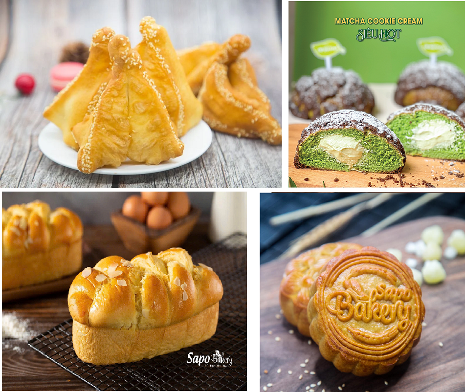 bánh ngon sapo và lò xoay softmill