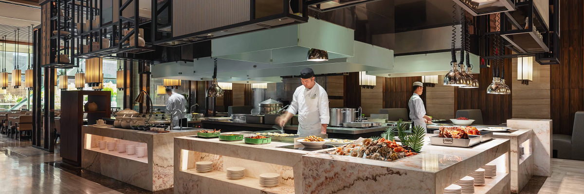 thiết kế bếp nhà hàng all day dining