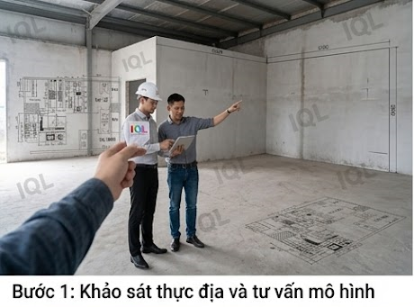bước 1 - thiết kế bếp bánh IQL