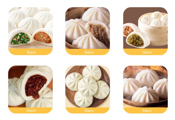 các loại bánh bao có thể sản xuất