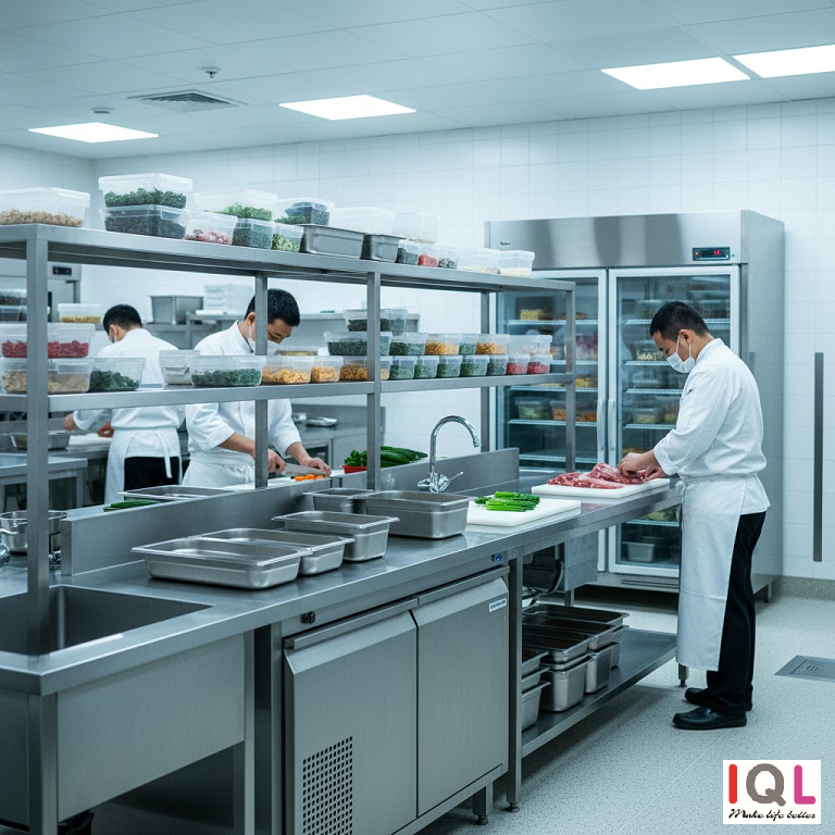 khu chế biến lạnh bếp nhà hàng