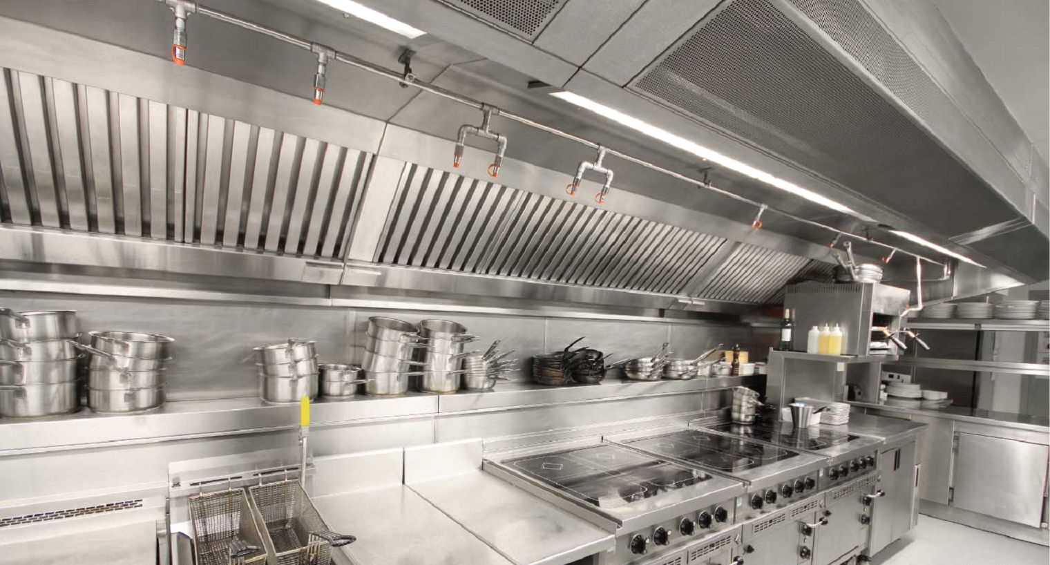 Chụp húp mùi với chống cháy ướt