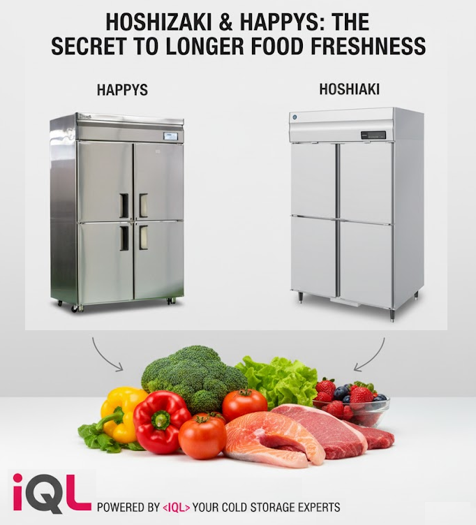 tủ lạnh happys và hoshizaki lưu trữ thực phẩm tốt
