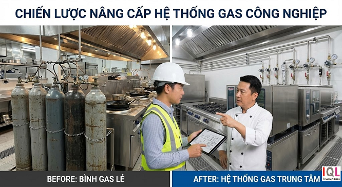 hệ thống gas bếp nhà hàng