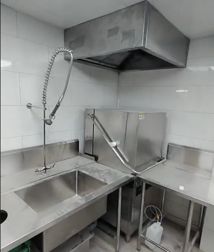 lắp đặt máy rửa bát cửa sập