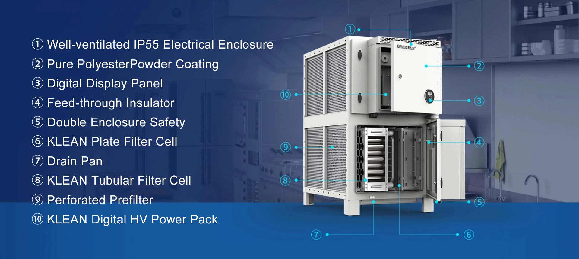 Lọc khí thải và xử lý mùi bếp công nghiệp