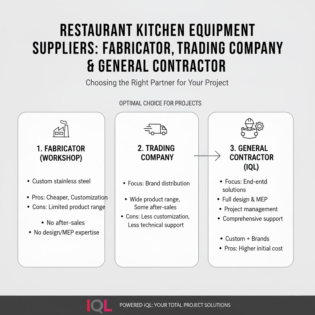 tổng thầu bếp khách sạn IQL