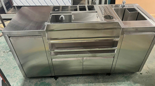 quầy cocktail inox