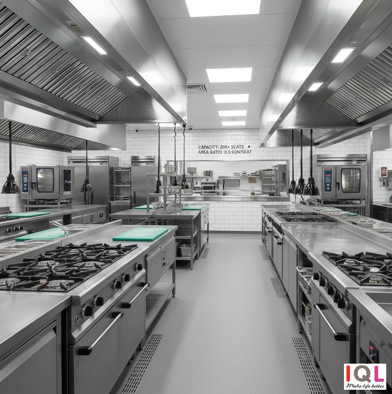 IQL thiết kế bếp nhà hàng