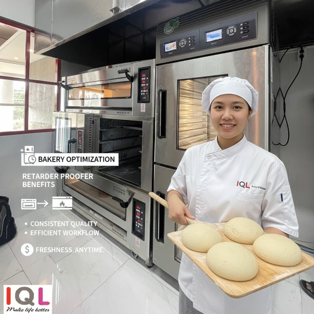 tái cấu trúc bếp bánh với tủ ủ IQL