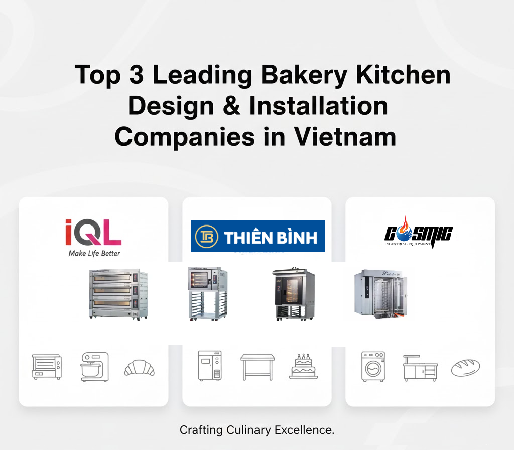 top 3 công ty hàng đầu về thiết kế và lắp đặt bếp bánh